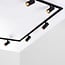 Modern 3-metre single-phase track lighting system with Jazz spotlights - ceiling lights
