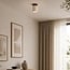 ceiling light Amara - travertine (natural stone) and wood