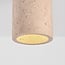 ceiling light Amara - travertine (natural stone) and wood