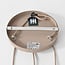 3-light pendant light Loua with Amber glass - sand beige