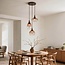 3-light pendant light Loua with ombre glass - brown