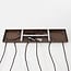 6-light pendant lamp Palaio with ombre glass in brown