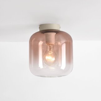 Ceiling light Soli beige with ombre glass