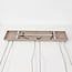 6-light pendant lamp Loic with clear glass in sand beige