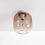 Ceiling lamp Soli in beige with ombre glass