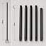 Metal poles for festoon cables and string lights (set of 2)