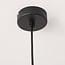 pendant light Tablon - black with wavy slatted design