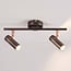 Modern 2-light ceiling lamp Auburn - antique silver
