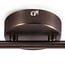 Modern 2-light ceiling lamp Auburn - antique silver