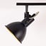 3-light designer ceiling spotlight Alexis in black and gold