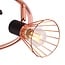 Industrial 3-light ceiling spotlight Oregon, copper with matte-black