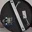 3-light ceiling spotlight Jersey in matte-black with smoked grey glass