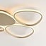 Designer ceiling lamp Lirina with integrated LED, 3-step dimmable in sand beige
