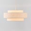 Pendant light Tina with layered fabric shade