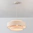 Pendant light Tina with layered fabric shade