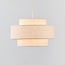 Tonio pendant light with layered fabric shade