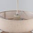 Tonio pendant light with layered fabric shade