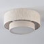 Ceiling light Tango with layered fabric shade
