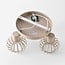 Ceiling lamp Kelly with 3 adjustable metal shades in sand beige