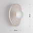 Wall lamp Lucio - travertine (natural stone) with glass globe