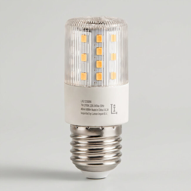 Compact E27 LED light bulb 7W, 2700K - Dimmable
