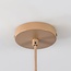 Roses pendant light with woven bamboo - brown