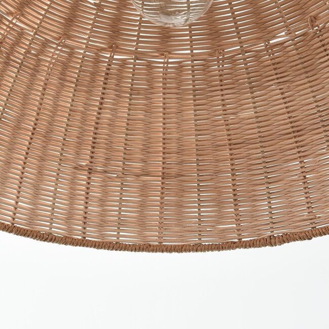 Pendant light Norinda with woven rattan - natural