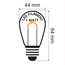 Festoon light set with 0.6W U-shaped LED filament bulbs