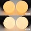 Festoon light set with 1W LED bulbs with opal-white covers
