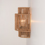 Navira wall light made of hand-woven paper rope - natural