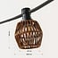 Festoon shade with a dark rattan look