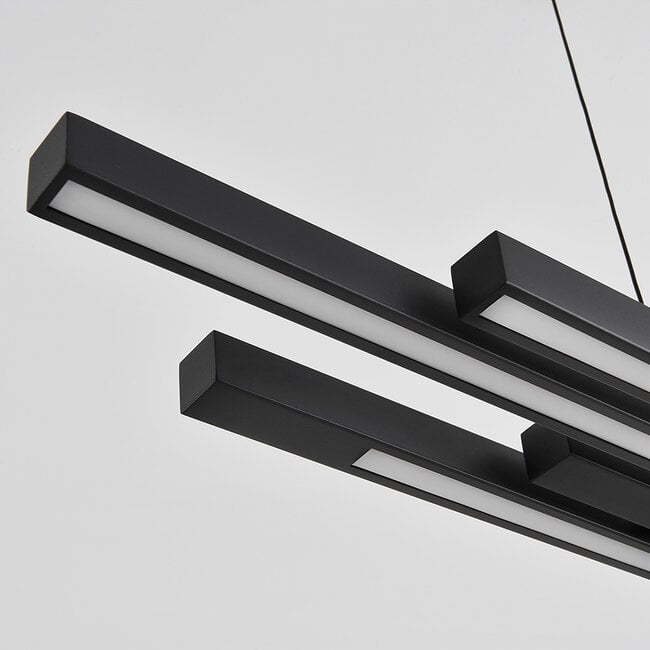 3-step dimmable LED pendant light Liana - black