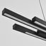3-step dimmable LED pendant light Liana - black