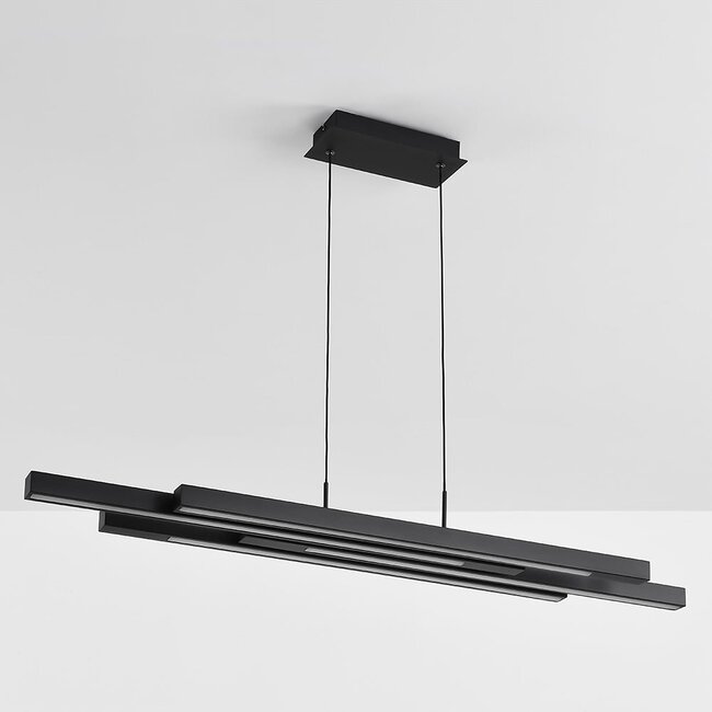 3-step dimmable LED pendant light Liana - black