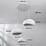 Ishi 3-light pendant light - white stone effect