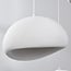 Ishi 3-light pendant light - white stone effect