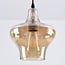 1-light pendant light Trinidad - medium amber glass shade