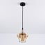 1-light pendant light Trinidad - medium amber glass shade