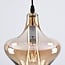 1-light pendant light Trinidad - medium amber glass shade