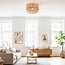ceiling light Fika - braided hemp rope