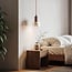 pendant light Lito with terrazzo effect and wood