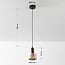 pendant light Lito with terrazzo effect and wood