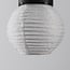 Solar lantern Soleni – solar-powered pendant lamp with white nylon