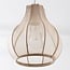 5-light fabric pendant light Senji - sand taupe