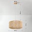 Rattan pendant light Alvara