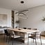3-step dimmable pendant light Nivara - double LED rings in black