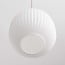 3-light pendant light Meliora - beige with ribbed opal white glass