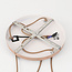 Pendant light Viola 3-light - opal glass and beige