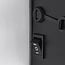 Rechargeable outdoor wall light Pila with sensor - black integrated LED