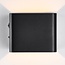 Rechargeable outdoor wall light Pila with sensor - black integrated LED